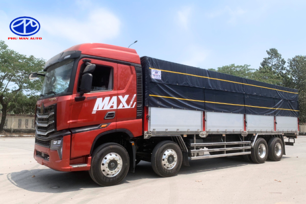 Xe tải Howo Max 4 chân 16t7 thùng bạt