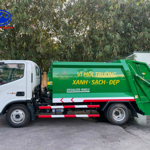 Xe thu gom rác thải sinh hoạt, công nghiệp, bảo vệ môi trường