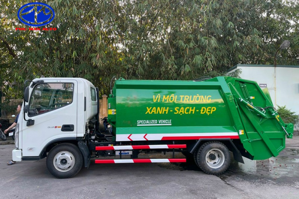 Xe thu gom rác thải sinh hoạt, công nghiệp, bảo vệ môi trường