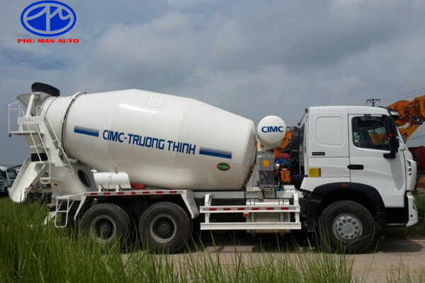 Xe ben Howo có thùng trộn bê tông 10 khối chất lượng