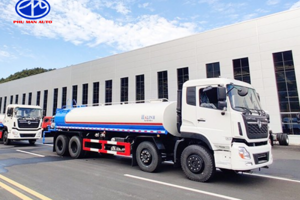 Xe chở nước 17 khối thương hiệu Dongfeng là người bạn đồng hành tin cậy cho các công trình xây dựng