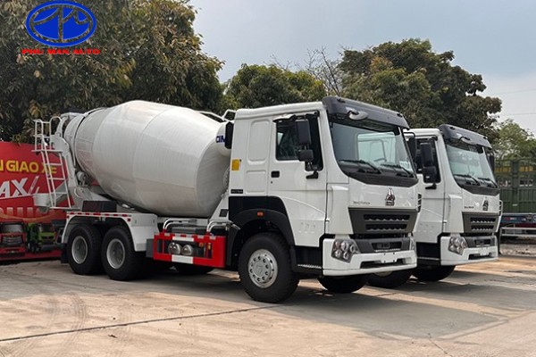 Xe trộn bê tông Howo-10 khối