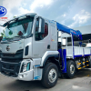 Xe tải cẩu Chenglong 4 chân gắn cẩu Dongyang 12 tấn