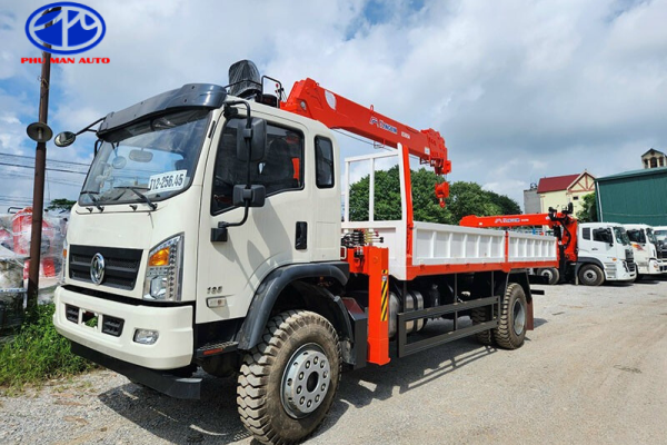 Xe tải Dongfeng 8 tấn 2 cầu lắp cẩu