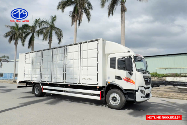 Xe tải Dongfeng 180HP 3 cửa hông 9m9