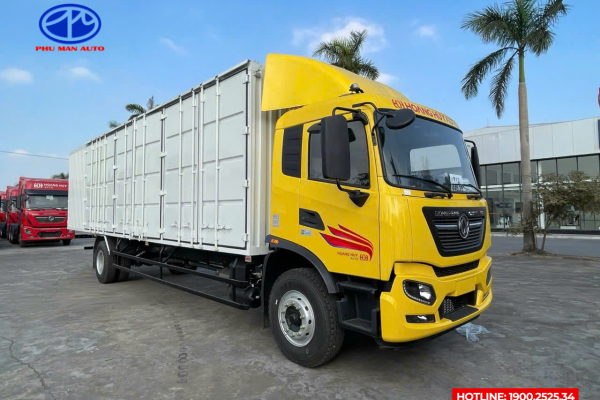 Xe tải Dongfeng 7t2 thùng kín 2 chân 9m9