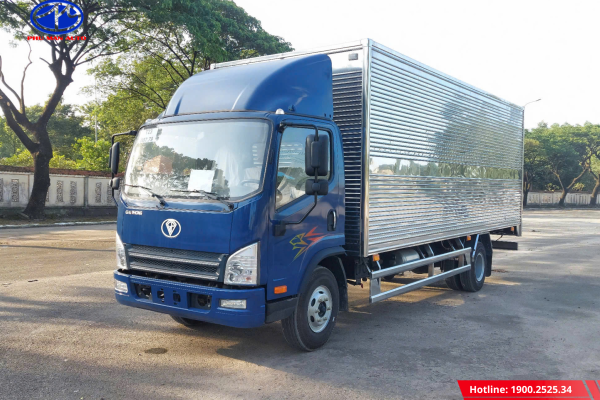 Xe tải FAW Tiger thùng kín đời 2025 được nâng cấp thùng cao hơn đời cũ