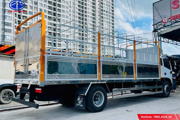 Kích thước thùng tối ưu, có chiều cao, chở được khối hàng