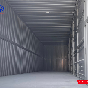 Thùng xe làm từ vật liệu chống gỉ kiên cố, đảm bảo độ bền