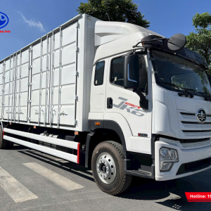 Xe tải FAW JK6 thùng kín container 3 cửa hông 9m9
