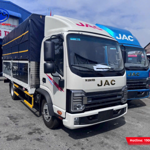 Cabin xe tải JAC N350E PRO được thiết kế vuông vức, mạnh mẽ
