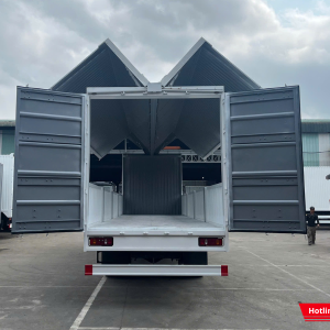 Kết cấu thùng xe chắc chắn, bốc dỡ hàng hóa dễ dàng