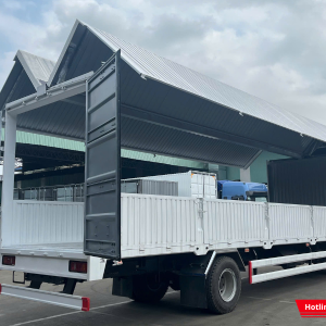 Thùng xe thiết kế mở hai cánh dơi linh hoạt