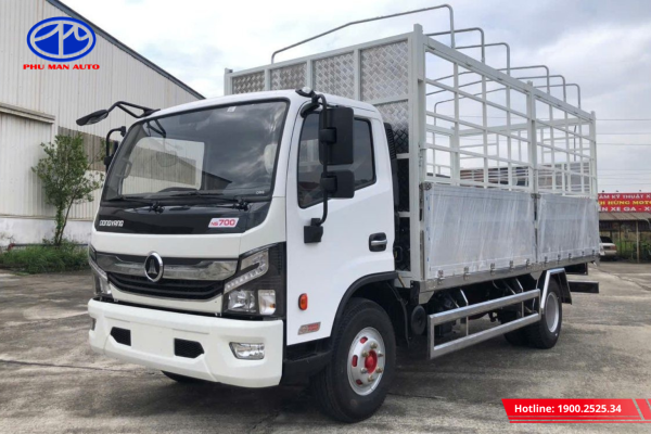 Xe tải Đồng Vàng NS700 thùng bạt bửng nhôm
