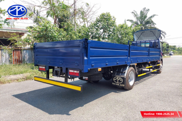 Khung thùng xe được gia cố đảm bảo độ bền cao