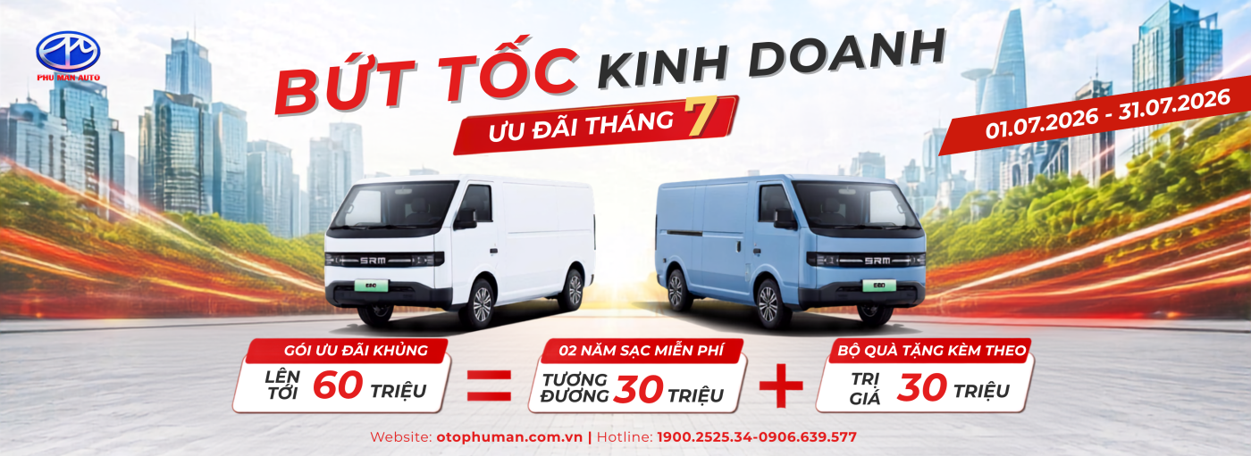 Khuyến mãi SRM EV tháng 7/2026