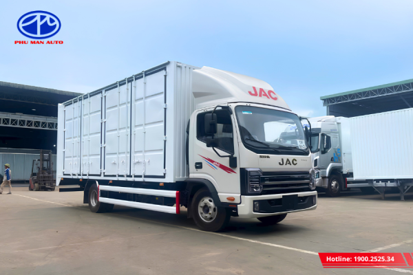 Xe tải JAC N350SL E5 thùng kín container 6m3