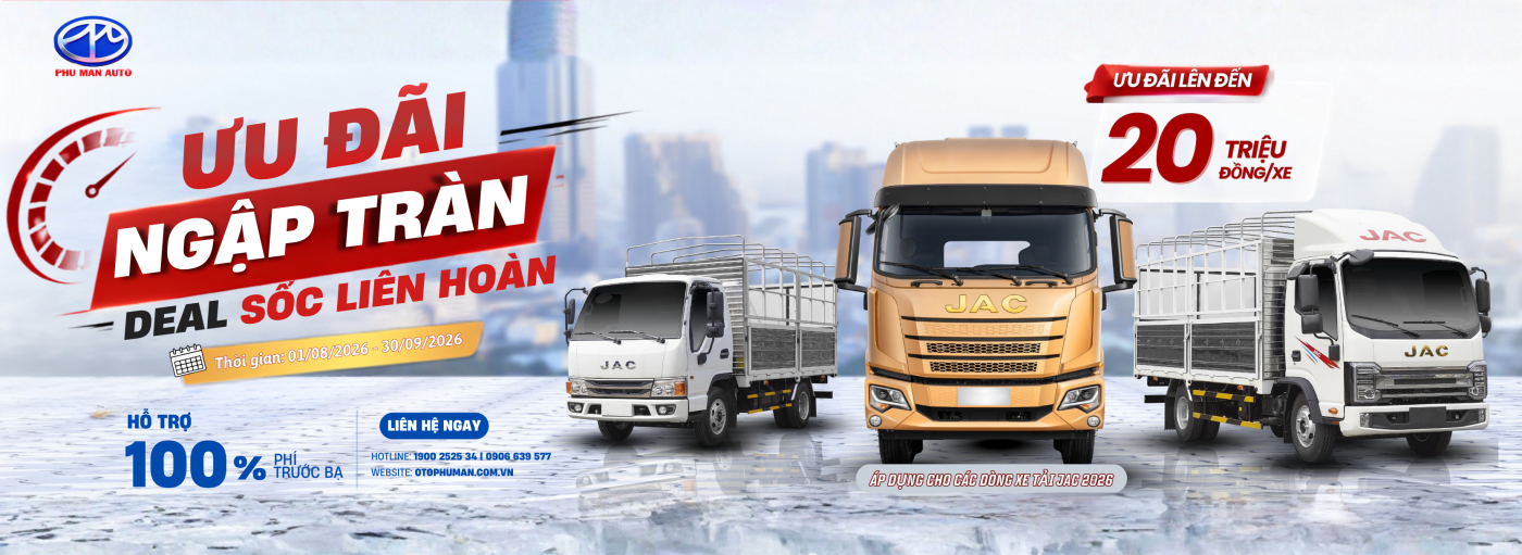 Khuyến mãi xe tải JAC tháng 8, tháng 9