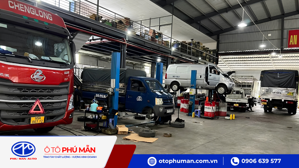 Xưởng dịch vụ sửa chữa và bảo dưỡng Ô tô Phú Mẫn uy tín, chất lượng
