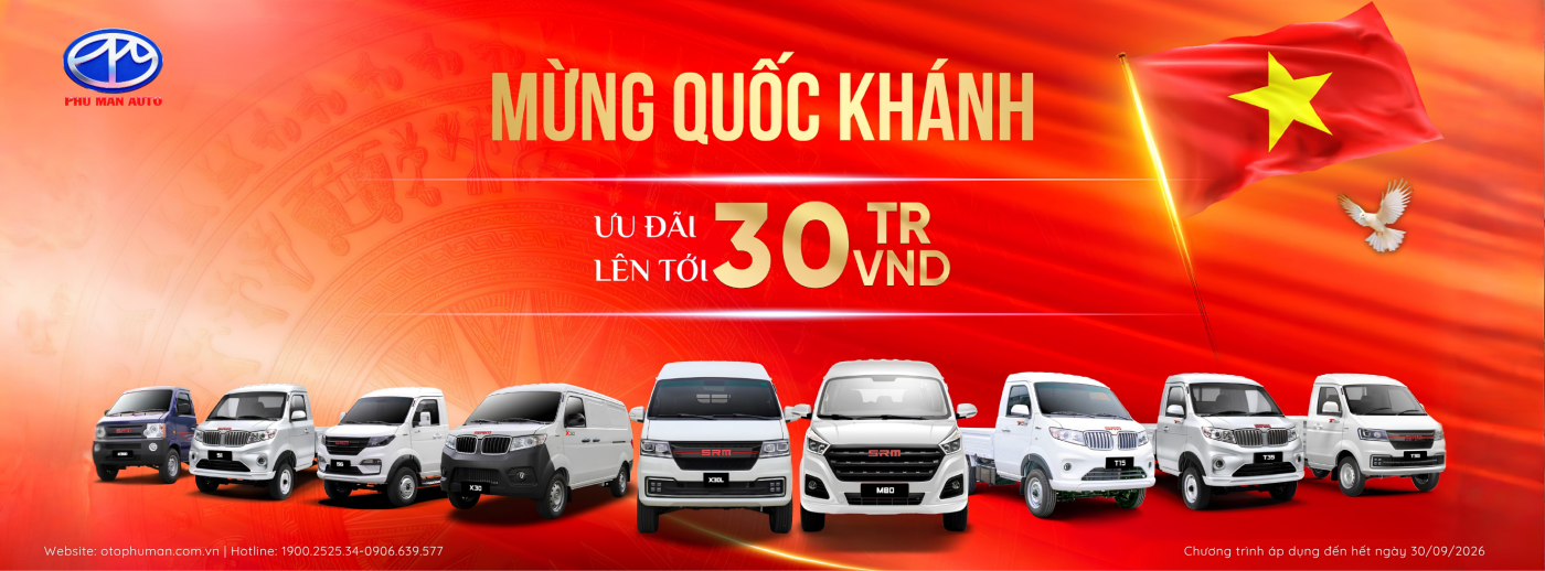 Khuyễn mãi SRM MOTOR tháng 9/2026