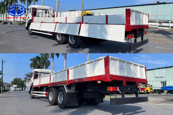 Thiết kế thùng lửng, thuận tiện cho việc bốc dỡ hàng hóa