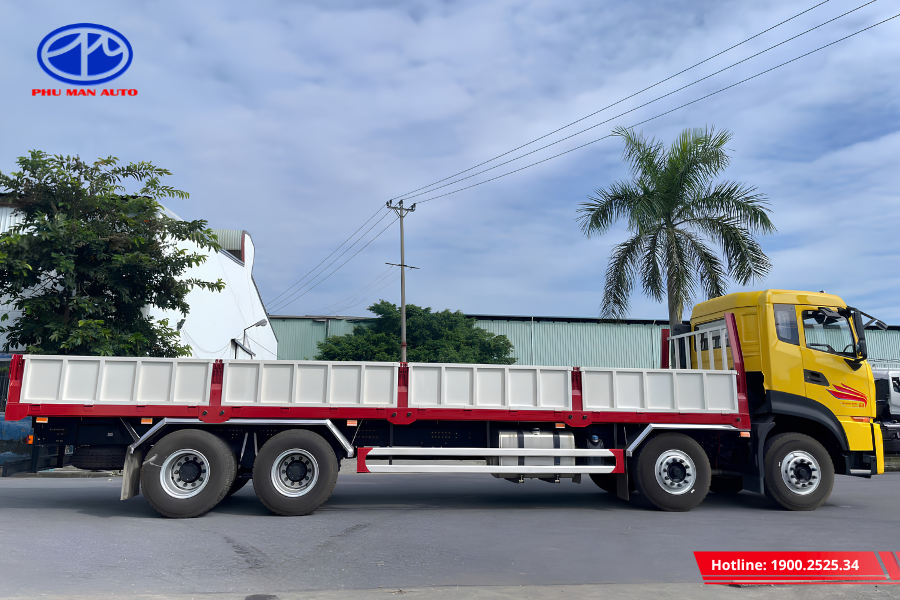 Kích thước thùng siêu dài, vận chuyển được khối hàng