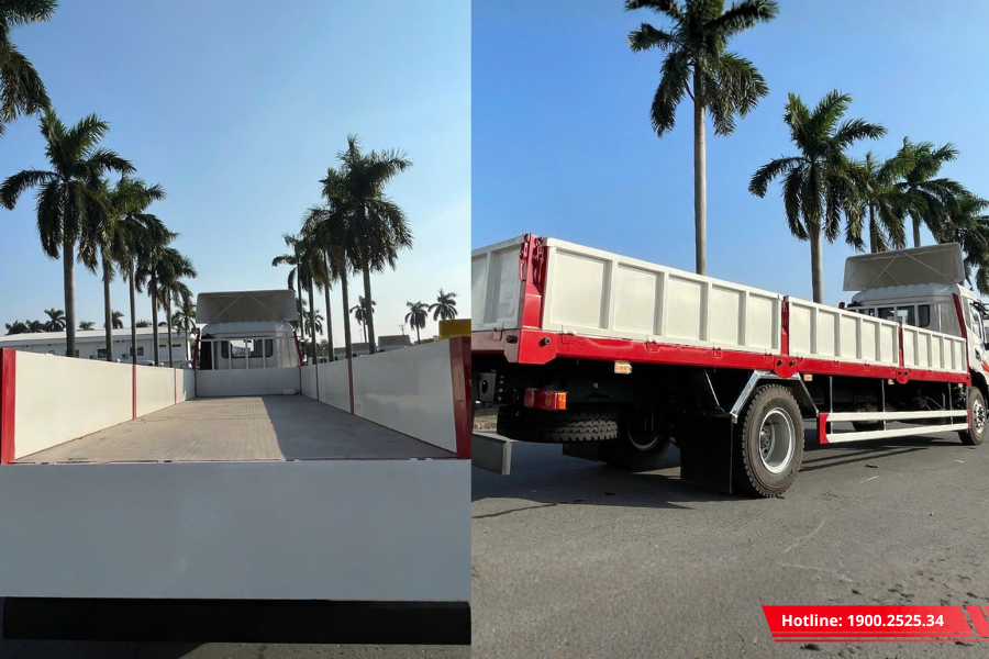 Thiết kế khung thùng chắc chắn, mở bửng linh hoạt
