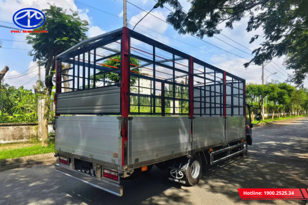 Thiết kế thùng xe kết hợp bửng nhôm bền bỉ